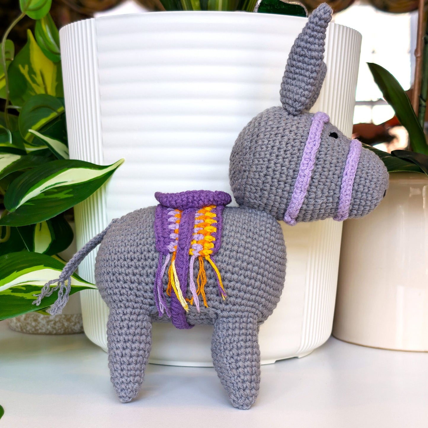 Andalusian Donkey - LG Crochet Plush