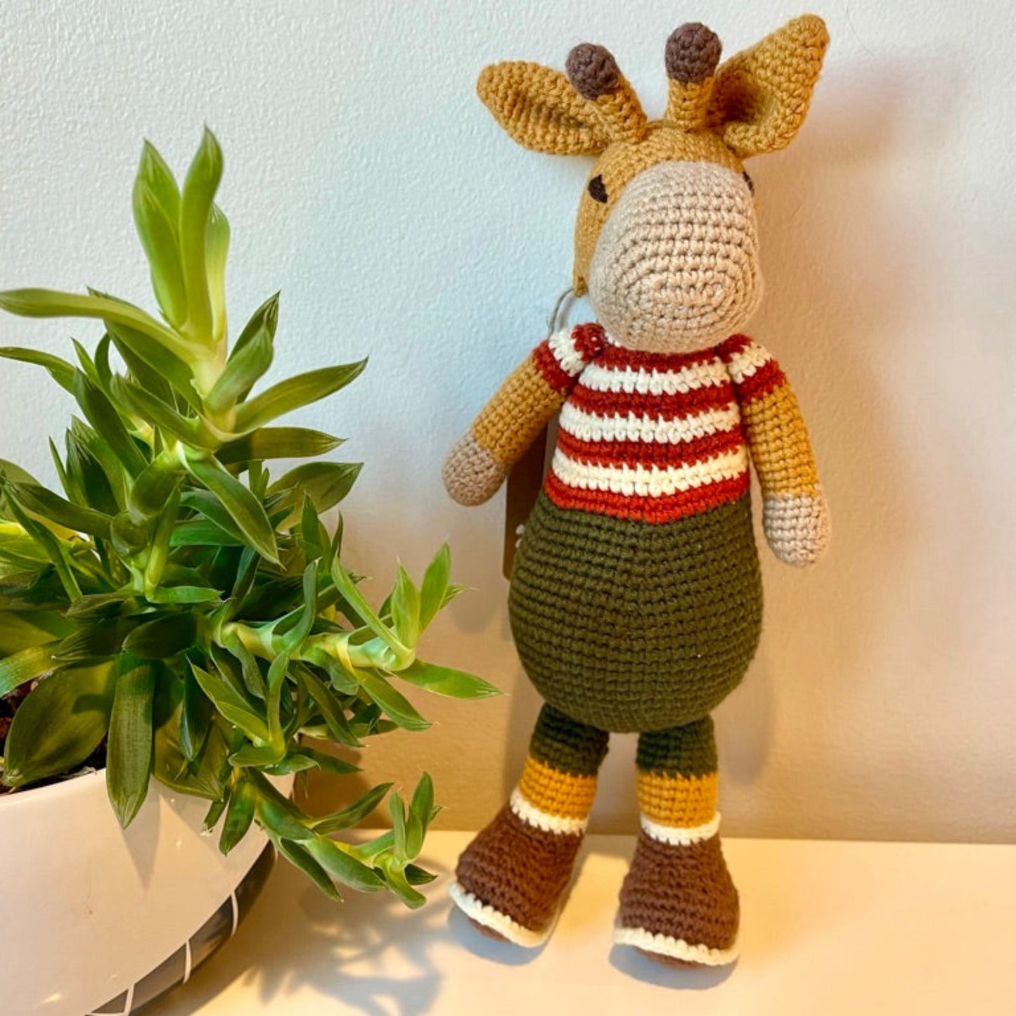 Moose Standing Amigurumi - MD-LG Handmade Crochet Plushie