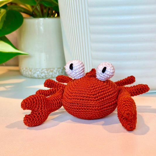 Crab Amigurumi - Handmade Crochet Plush Charm