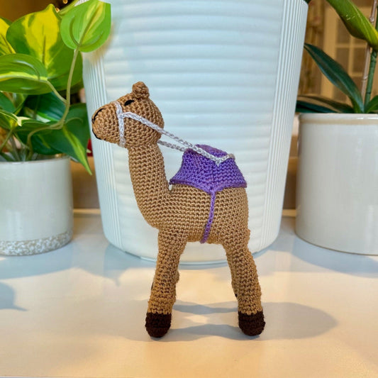 Camel Amigurumi - Medium - Handmade Crochet Plush Figurine