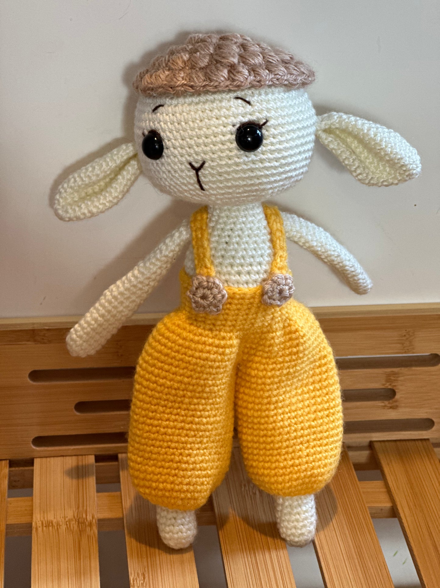 Lamb in Yellow Dungarees