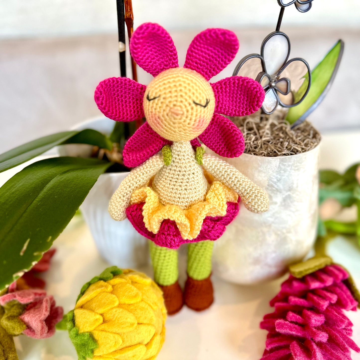 Bloomy Blossom Amigurumi Doll