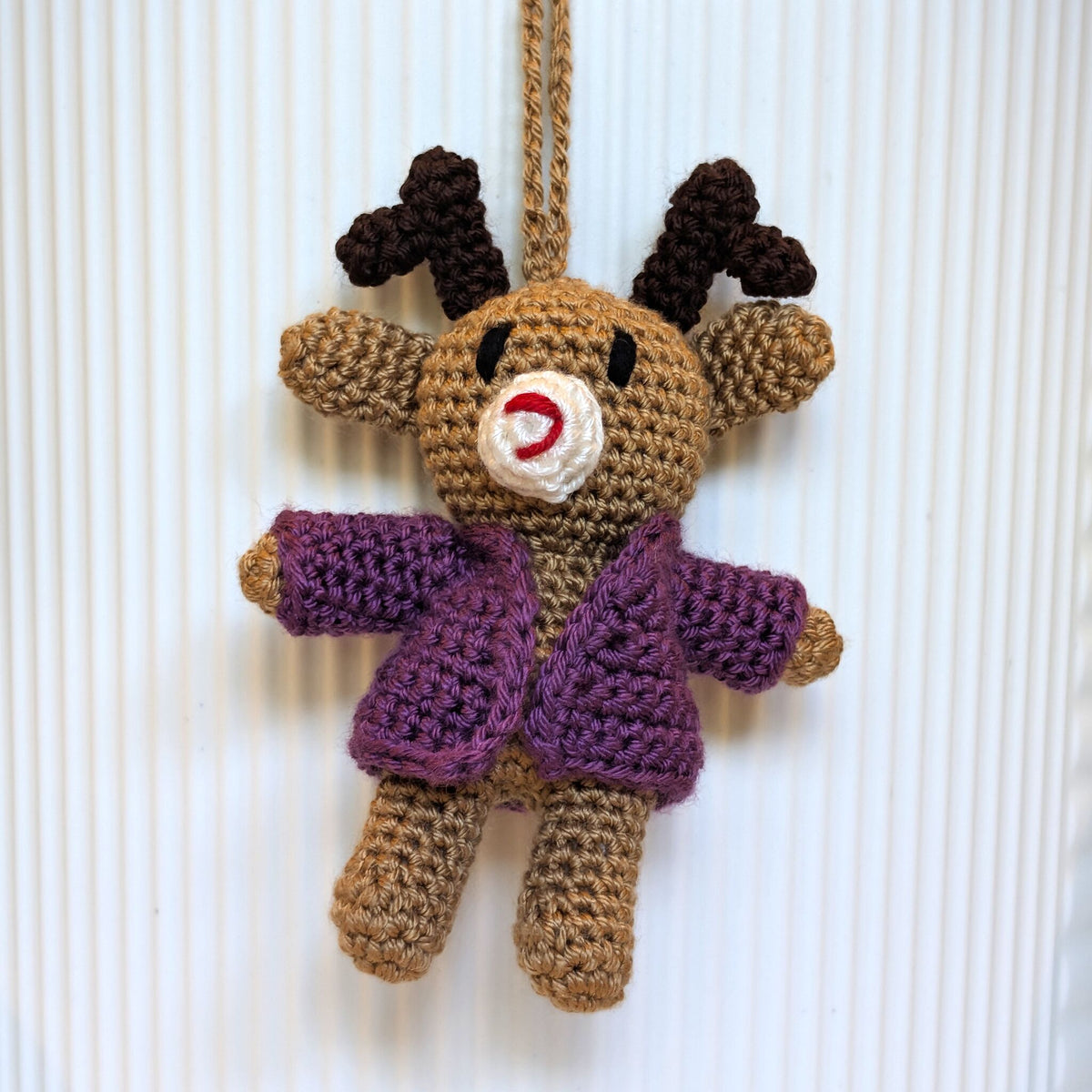 Deer in Hooded Jacket Amigurumi - Mini - Crochet Bag Charm