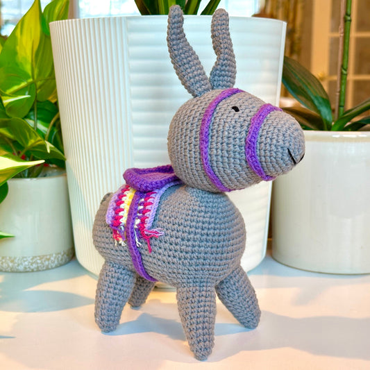 Andalusian Donkey - LG Crochet Plush