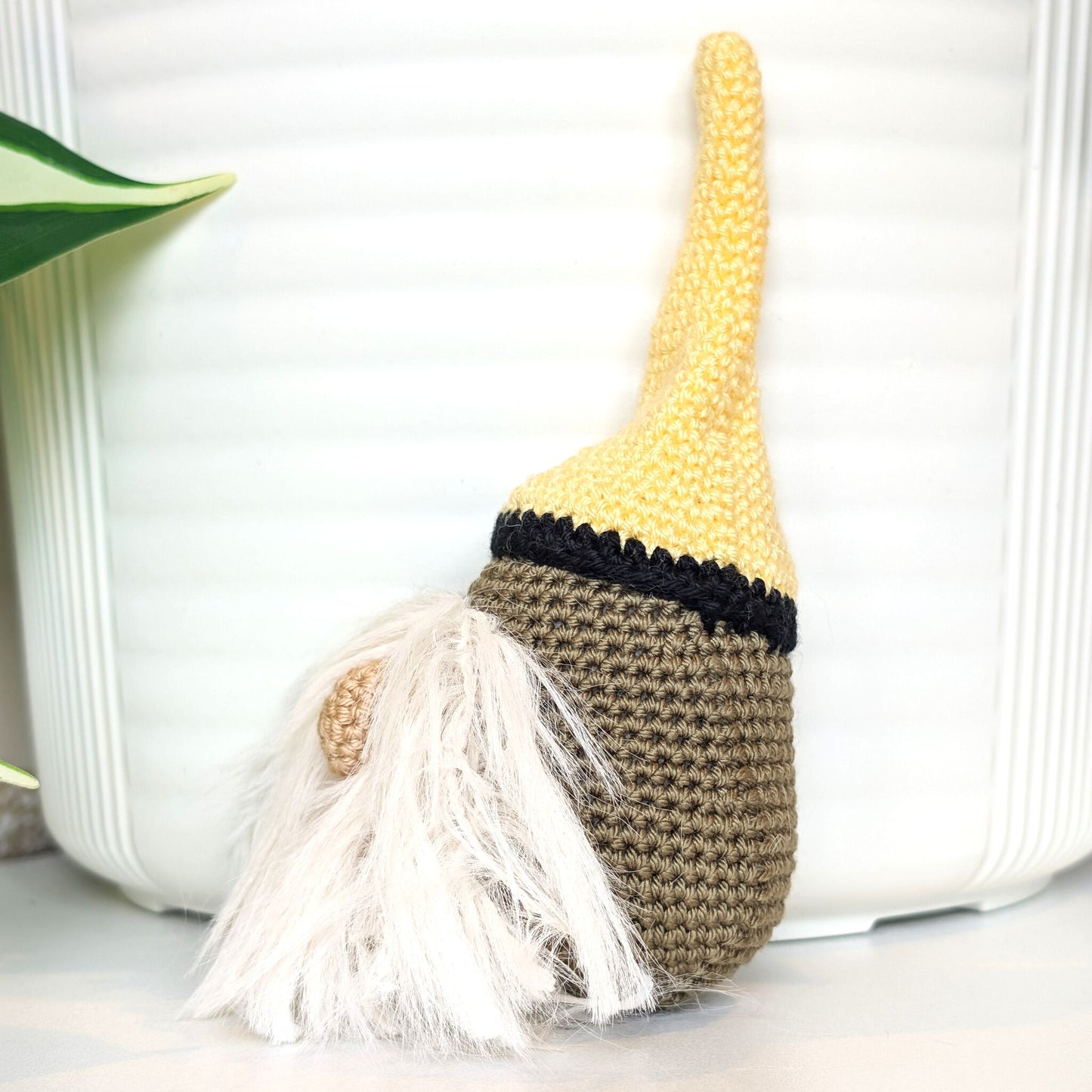 Nordic Farmstead Gnome - Handmade Amigurumi Figurine