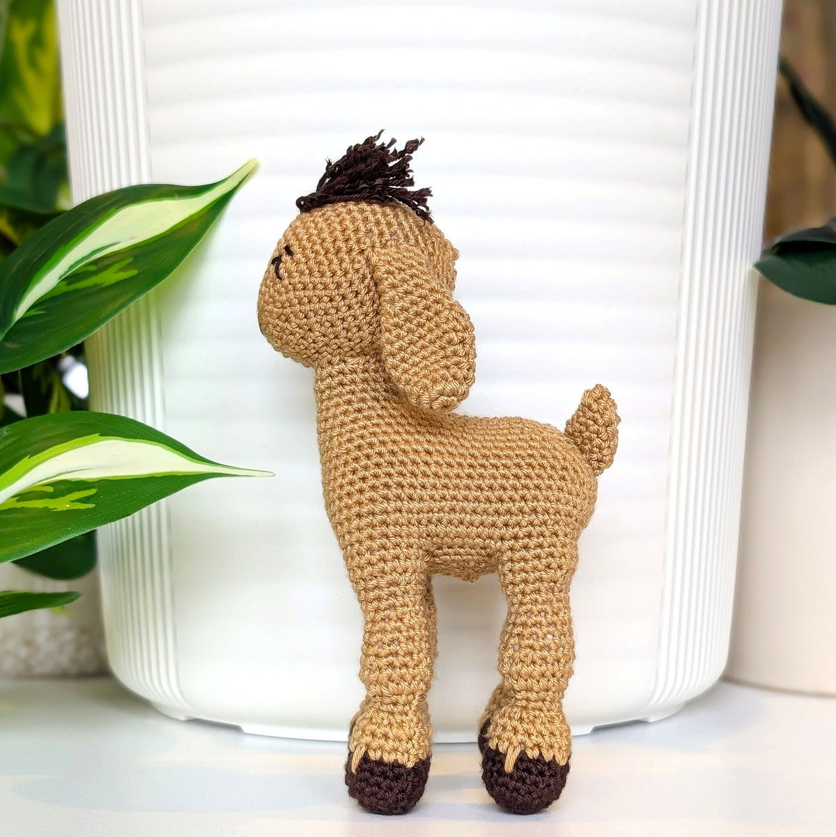 Goat (Sand Brown) Crochet Plush - Amigurumi Figurine