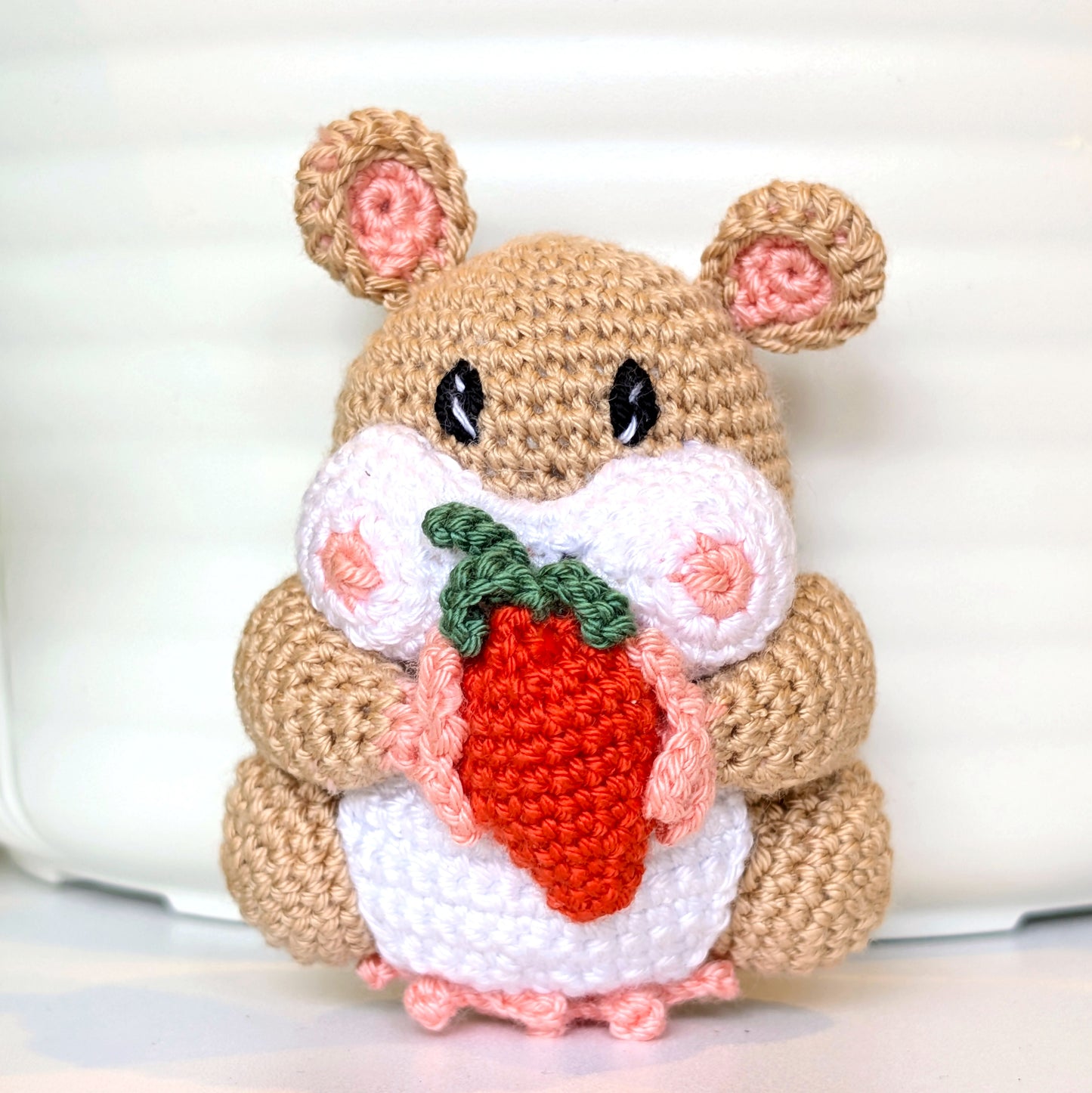 Hamster Crochet Plush - Carrot