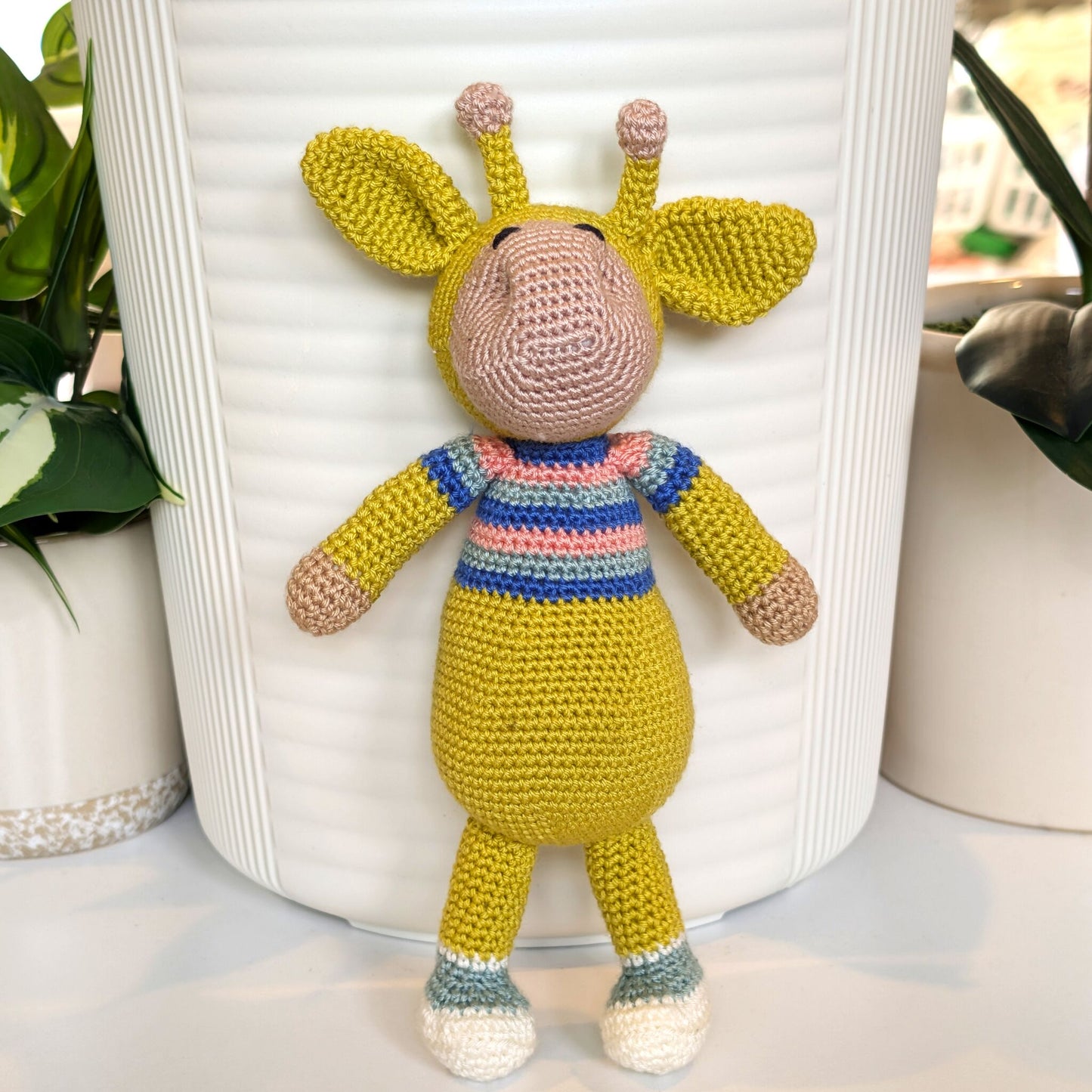 Hippo Standing Amigurumi - MD-LG Handmade Crochet Plushie