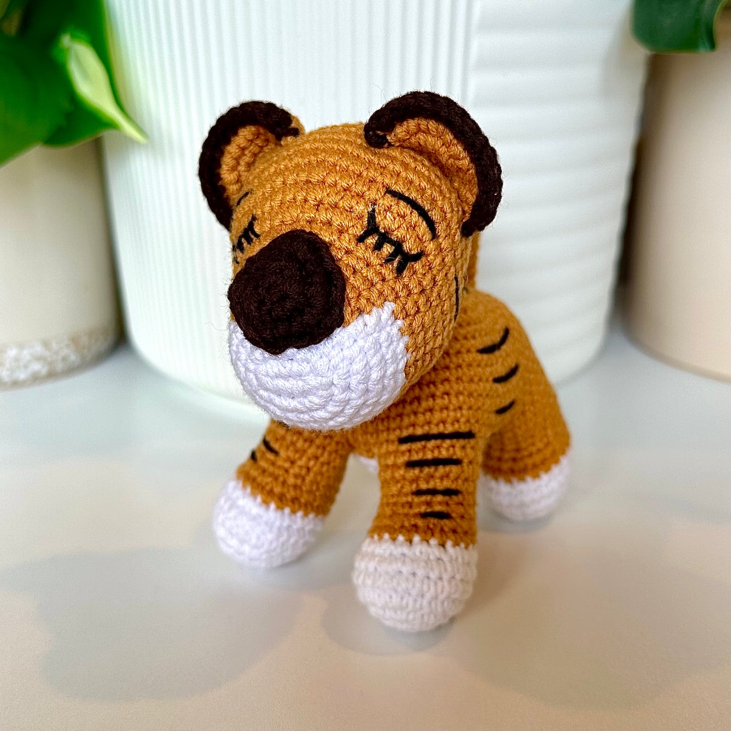 Tiger Amigurumi - Handmade Crochet Plush Figurine