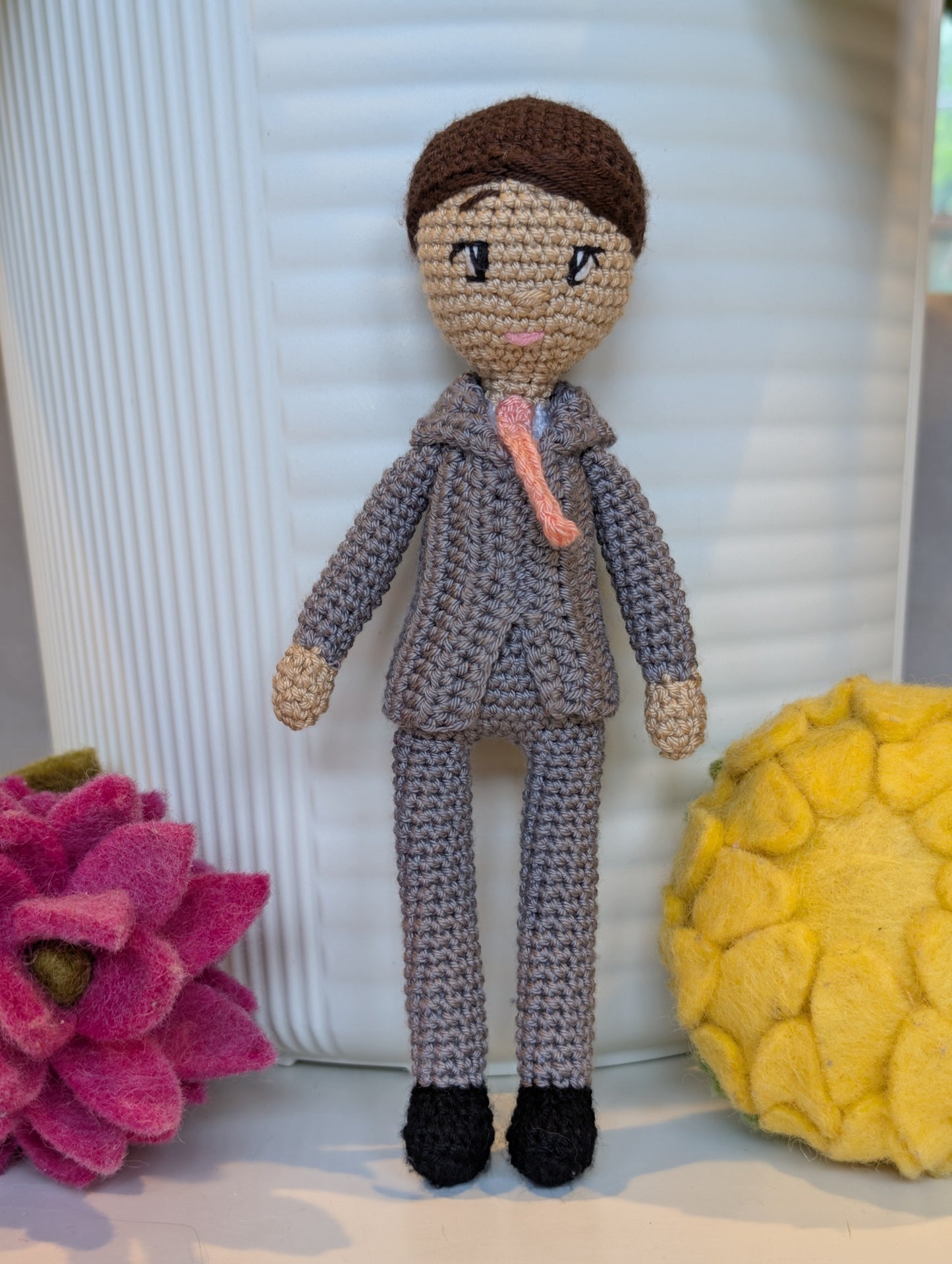 Groom Doll Amigurumi - Handmade Crochet Figurine