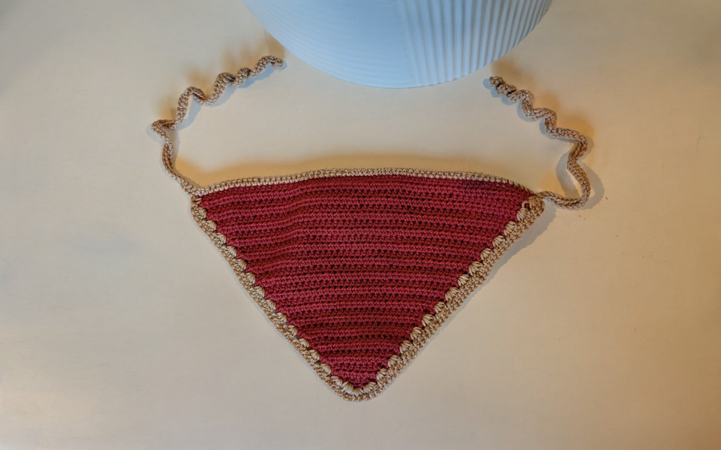 Pet Scarf - Watermelon Medium - Handmade Crochet