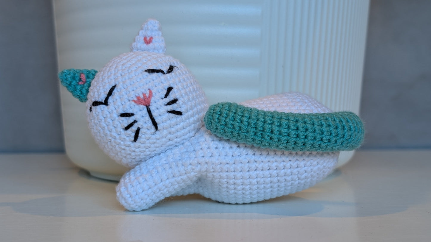 Cat Sleeping (S) Amigurumi - Handmade Crochet Plush Figurine