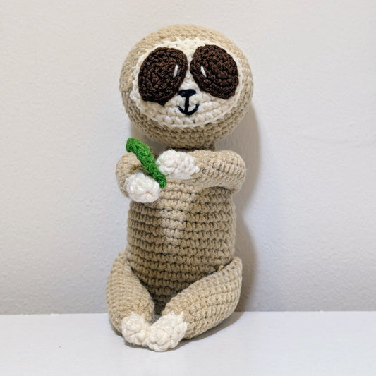 Sloth Amigurumi - Handmade Crochet Figurine & Bag Charm