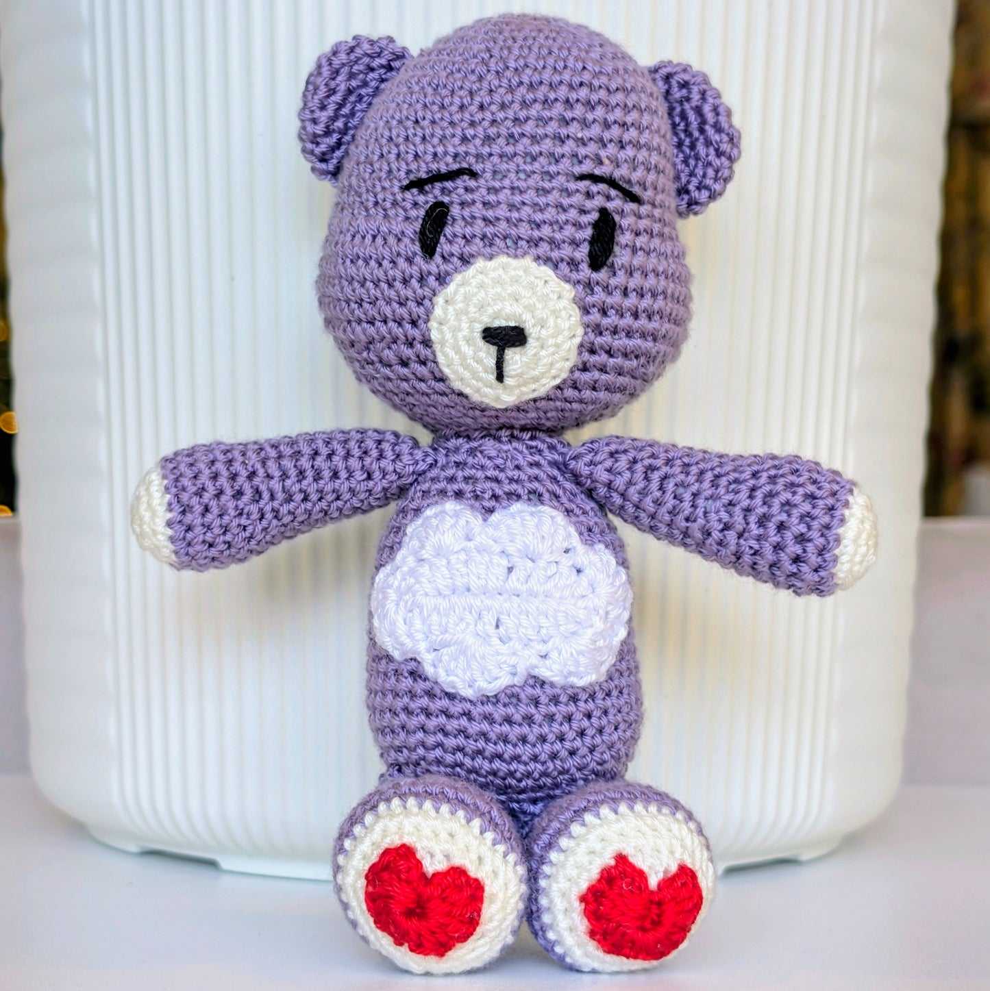 Bear with Cloud Amigurumi - Handmade Crochet Plushie