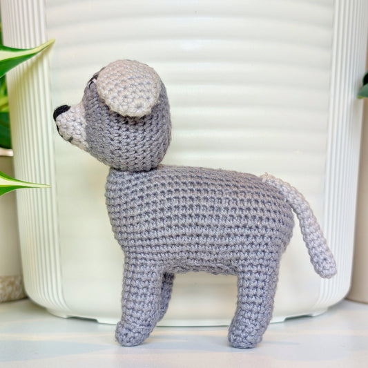 Standing Puppy (Rounded Ears) Crochet Plush