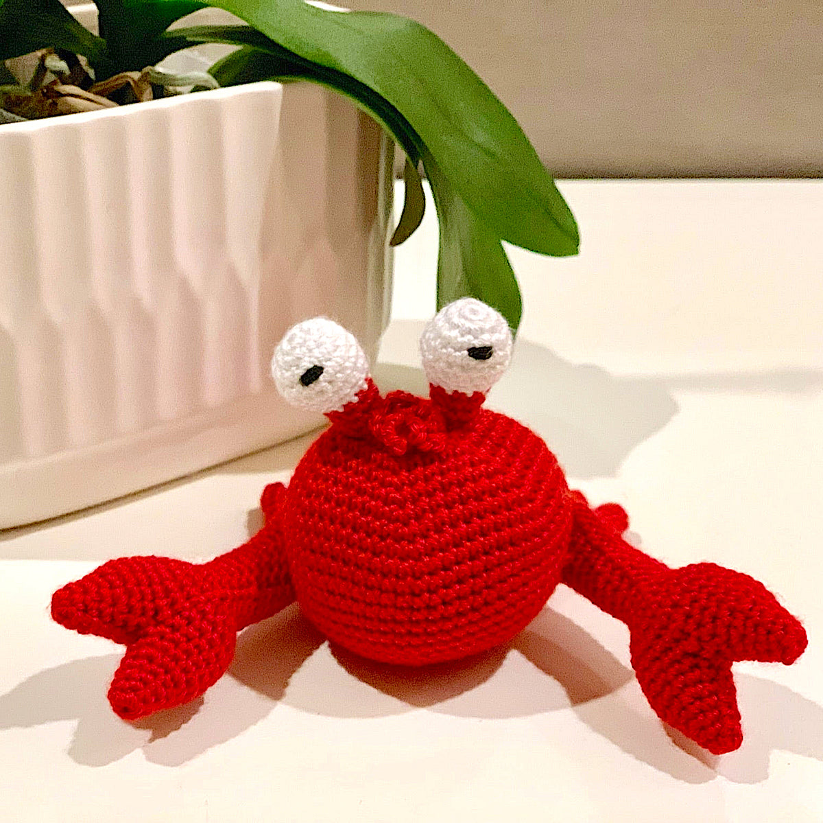 Crab Amigurumi - Handmade Crochet Plush Charm