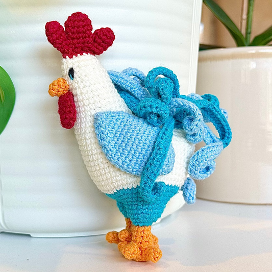 Rooster Crochet Plush