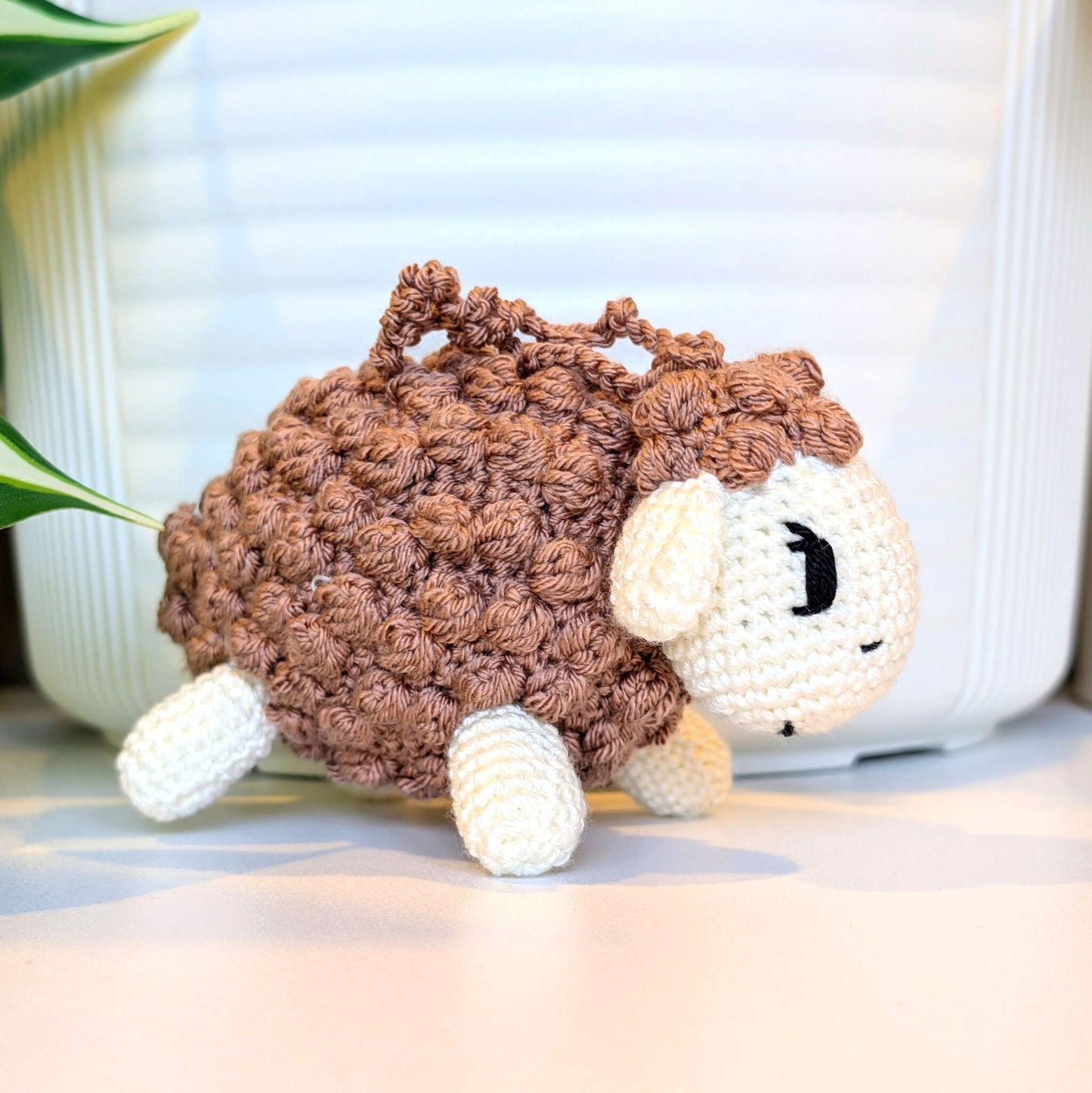 Sheep (Oatmeal Fleece) Amigurumi - Crochet Plush Charm
