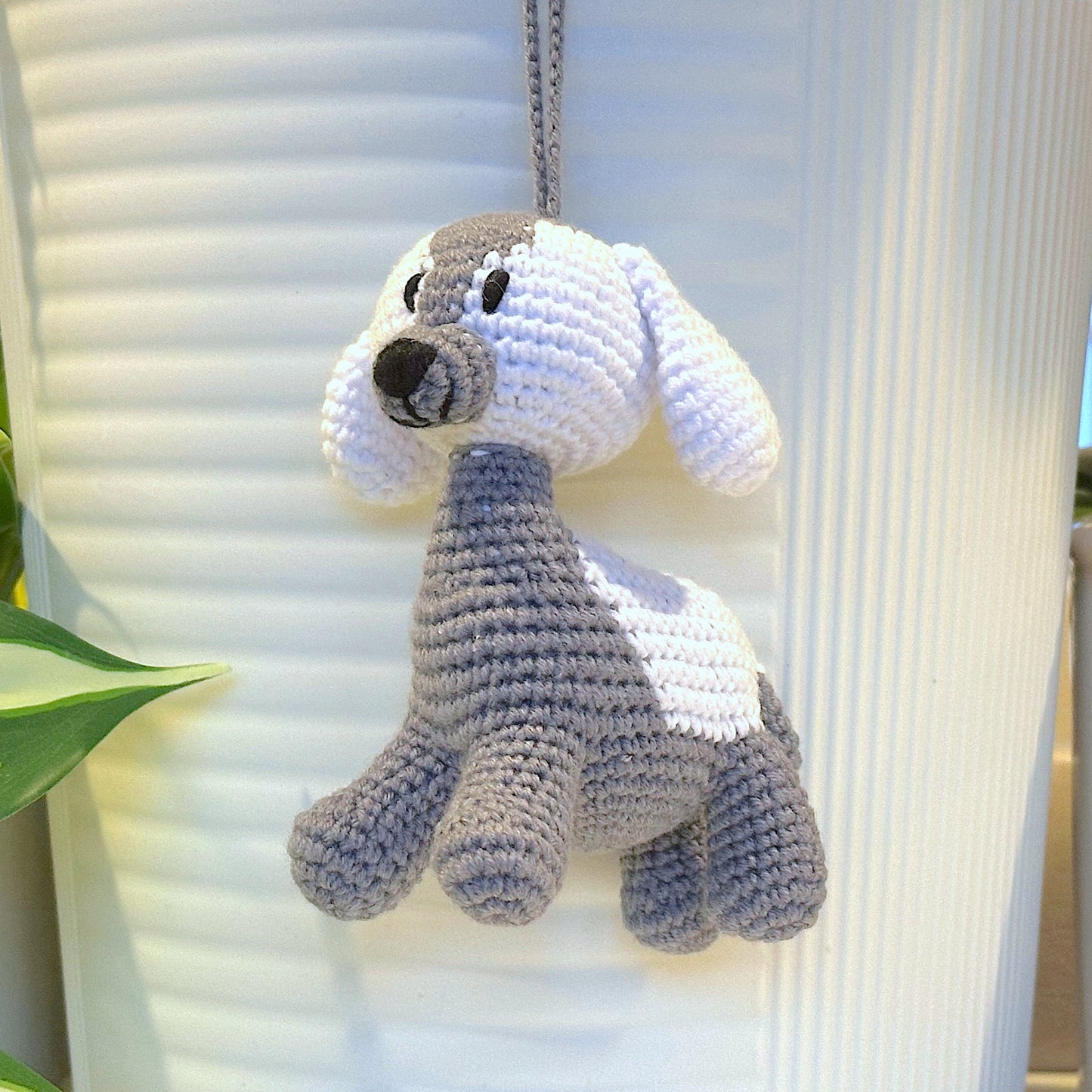Dog on String Amigurumi - Small - Crochet Charm