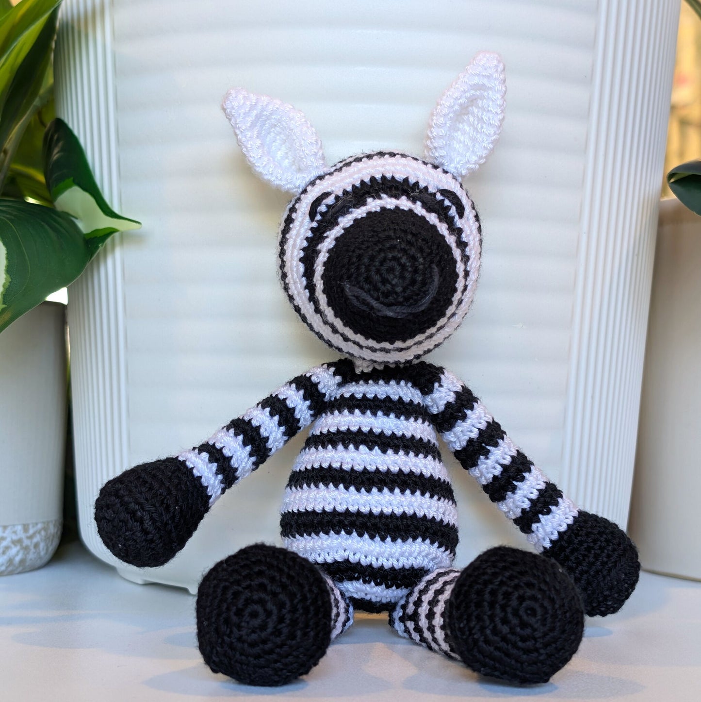 Zebra Crochet Plush MD-LG