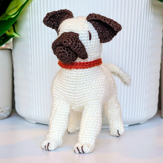 Pug Dog - Crochet Plush Figurine