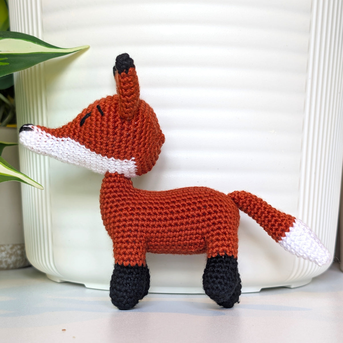 Red Fox on Four Legs - Crochet Plush