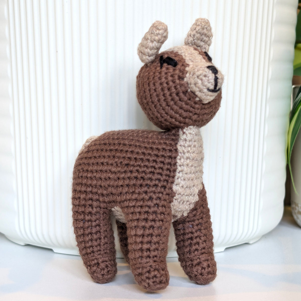 Standing Puppy (Pointy Ears) Crochet Plush