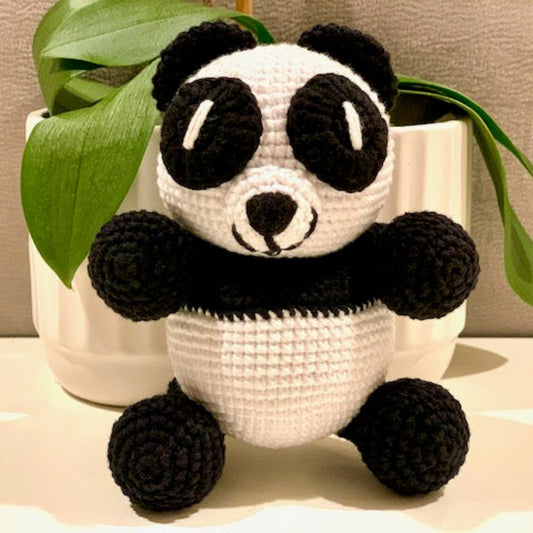 Panda Bear Amigurumi - Handmade Crochet Plushie