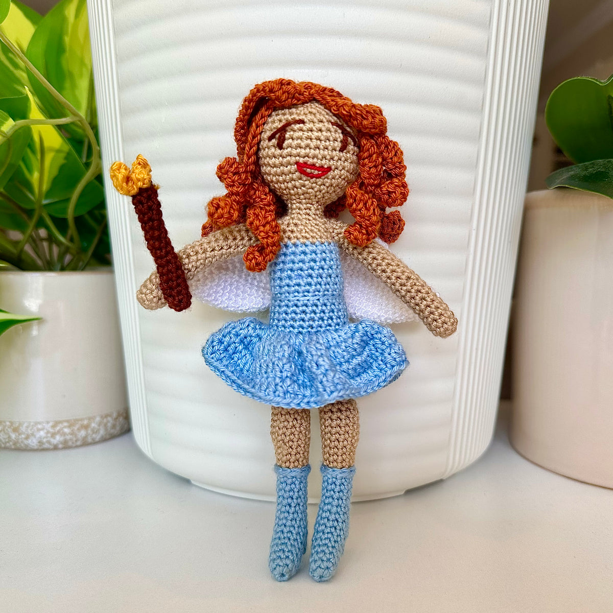 Fairy Doll in Stockings - Crochet Amigurumi