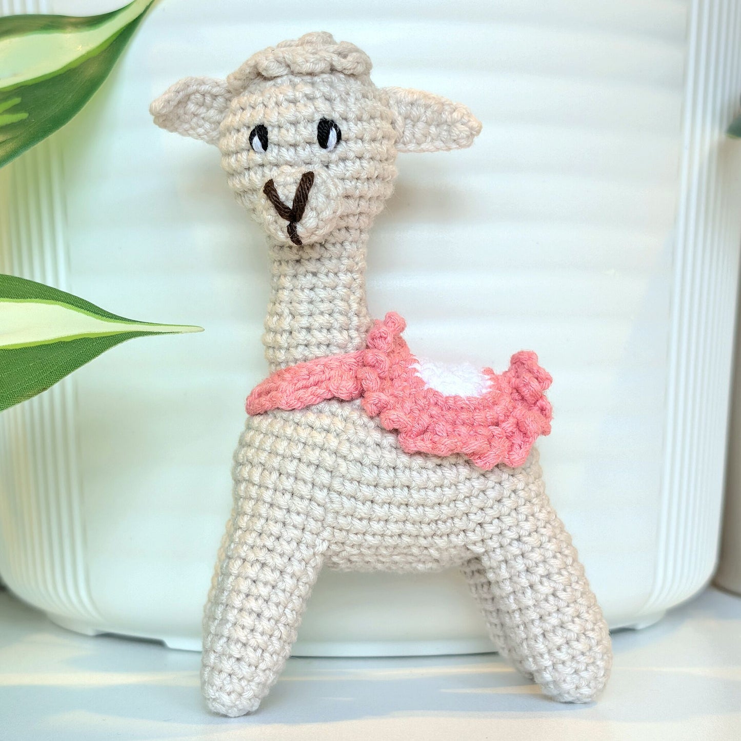 Alpaca (Boots-off) - S/M - Handmade Crochet Plush