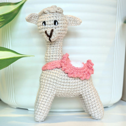 Alpaca (Boots-off) - S/M - Handmade Crochet Plush