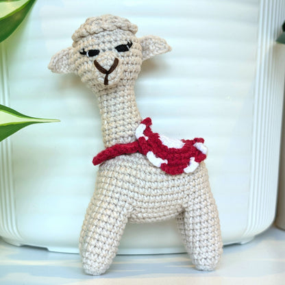 Alpaca (Boots-off) - S/M - Handmade Crochet Plush