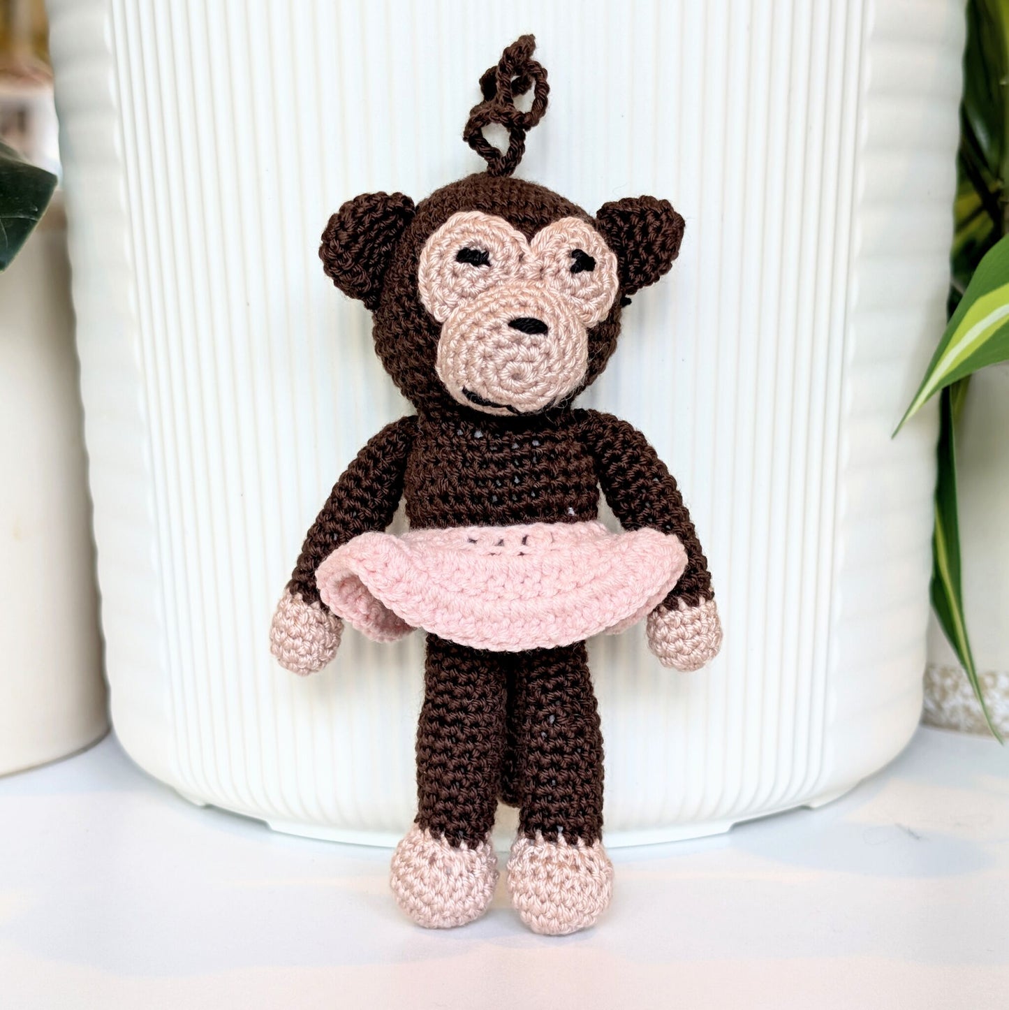 Little Monkey in a Skirt Amigurumi - Crochet Plushie