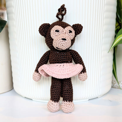 Little Monkey in a Skirt Amigurumi - Crochet Plushie