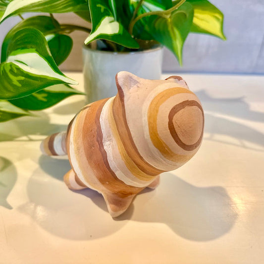 Sunstone Cat Clay Figurine