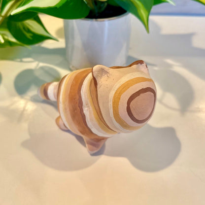 Sunstone Cat Clay Figurine
