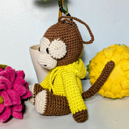 Monkey Amigurumi - Medium - Handmade Crochet Plushie