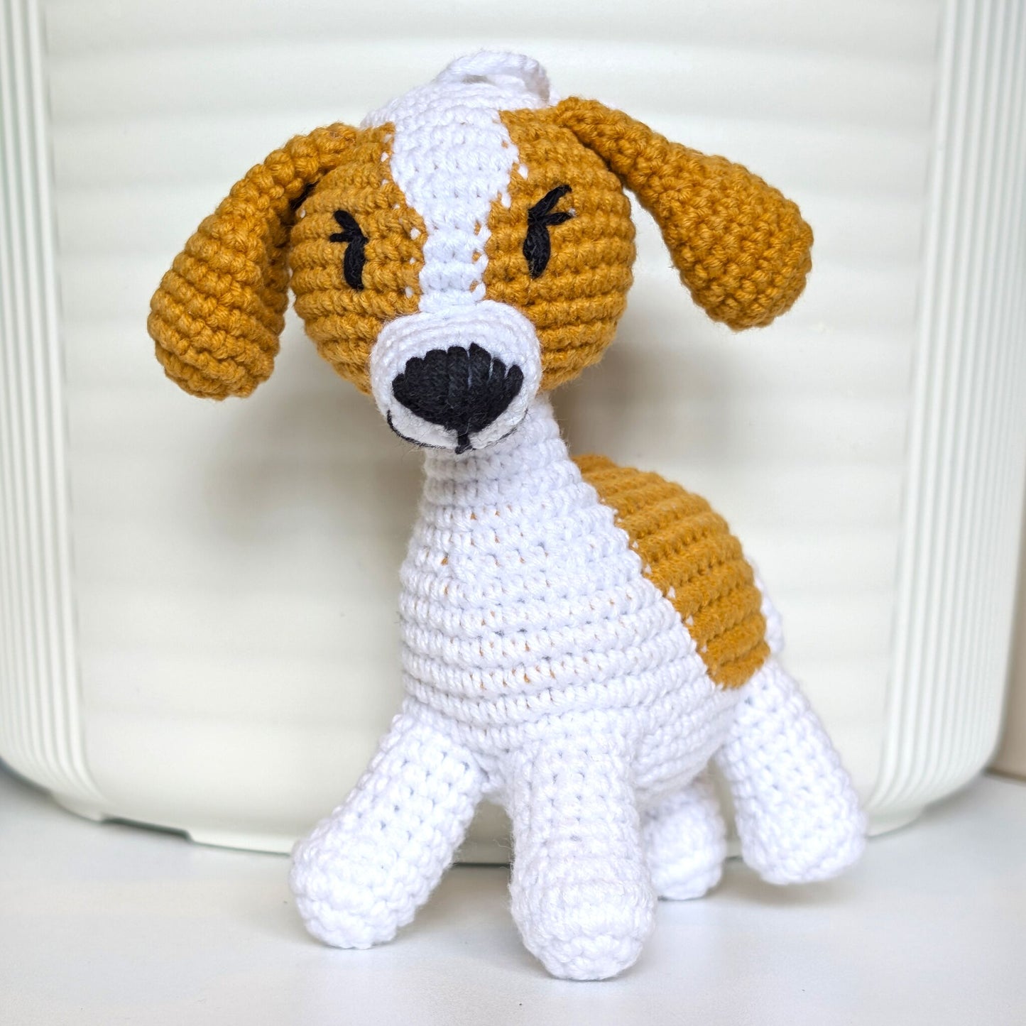 Basset Hound Dog Crochet Charm