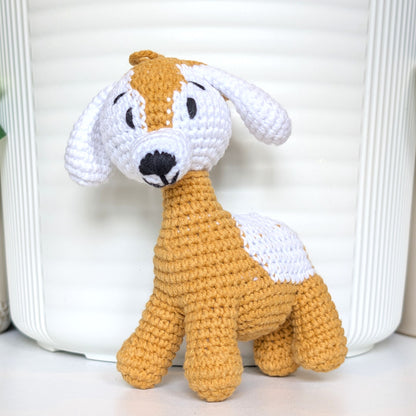 Basset Hound Dog Crochet Charm