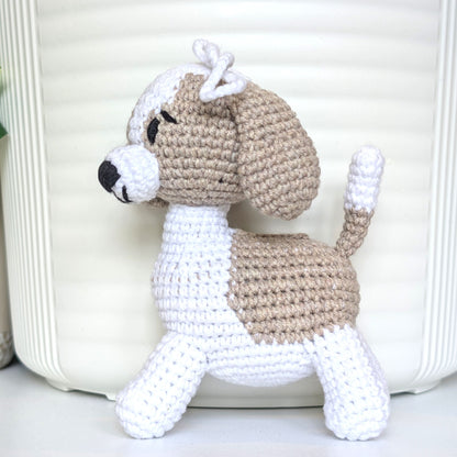 Basset Hound Dog Crochet Charm