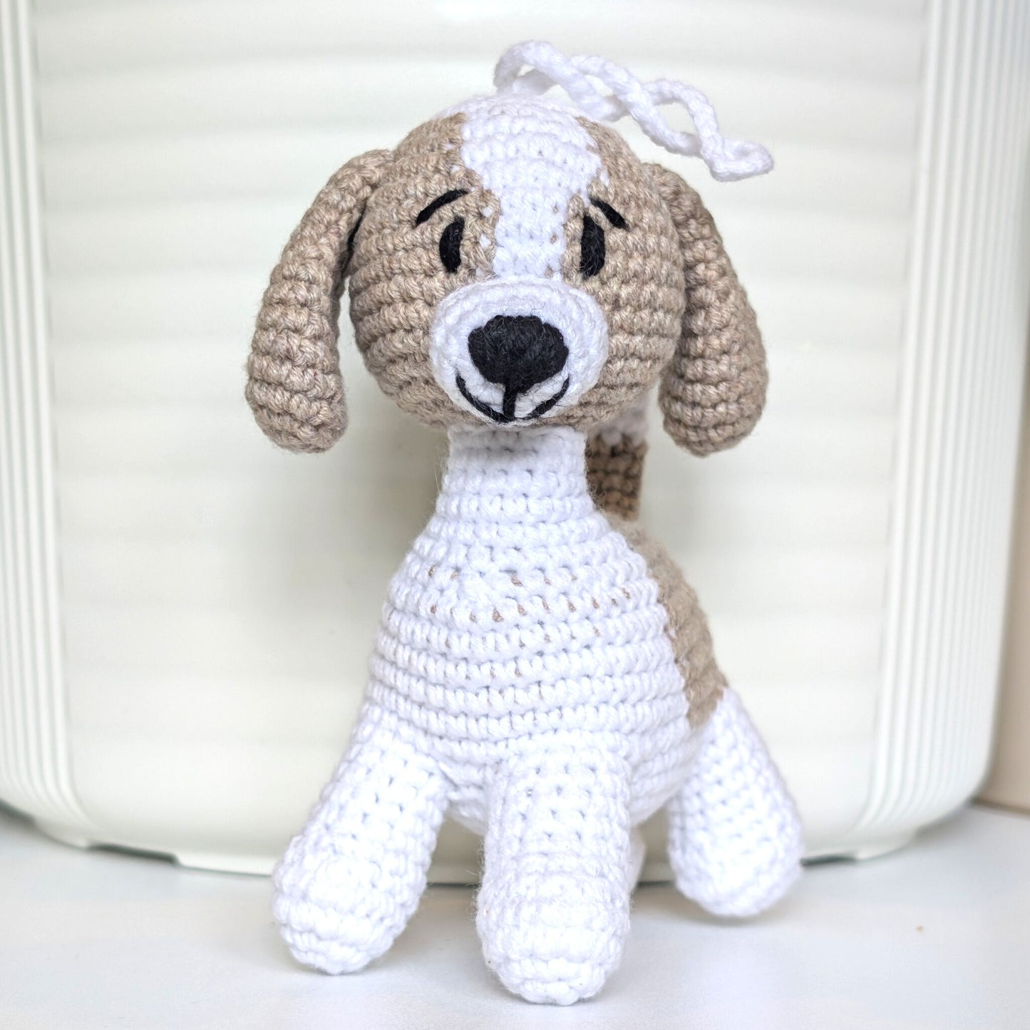 Basset Hound Dog Crochet Charm
