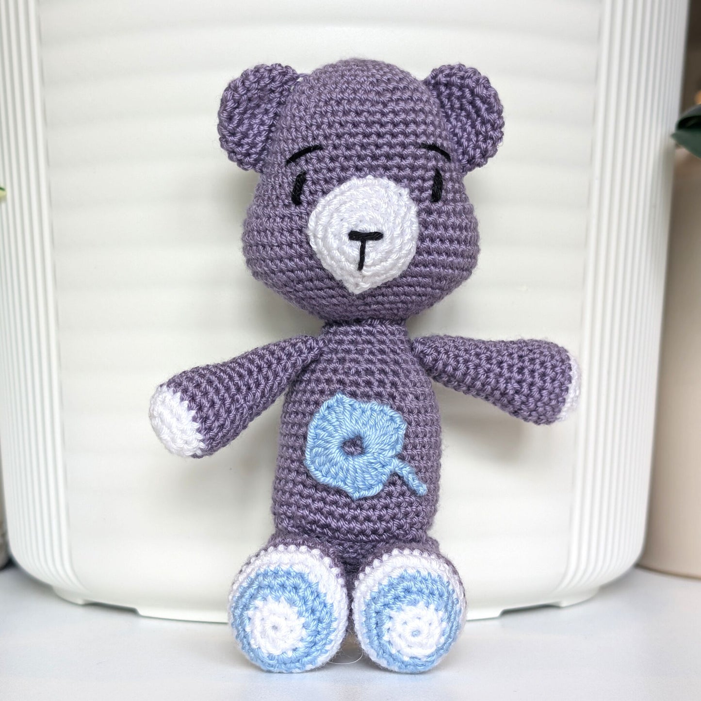 Bear with Flower Crochet Plushie