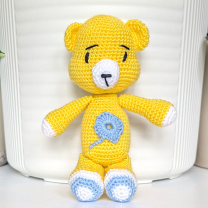 Bear with Flower Crochet Plushie