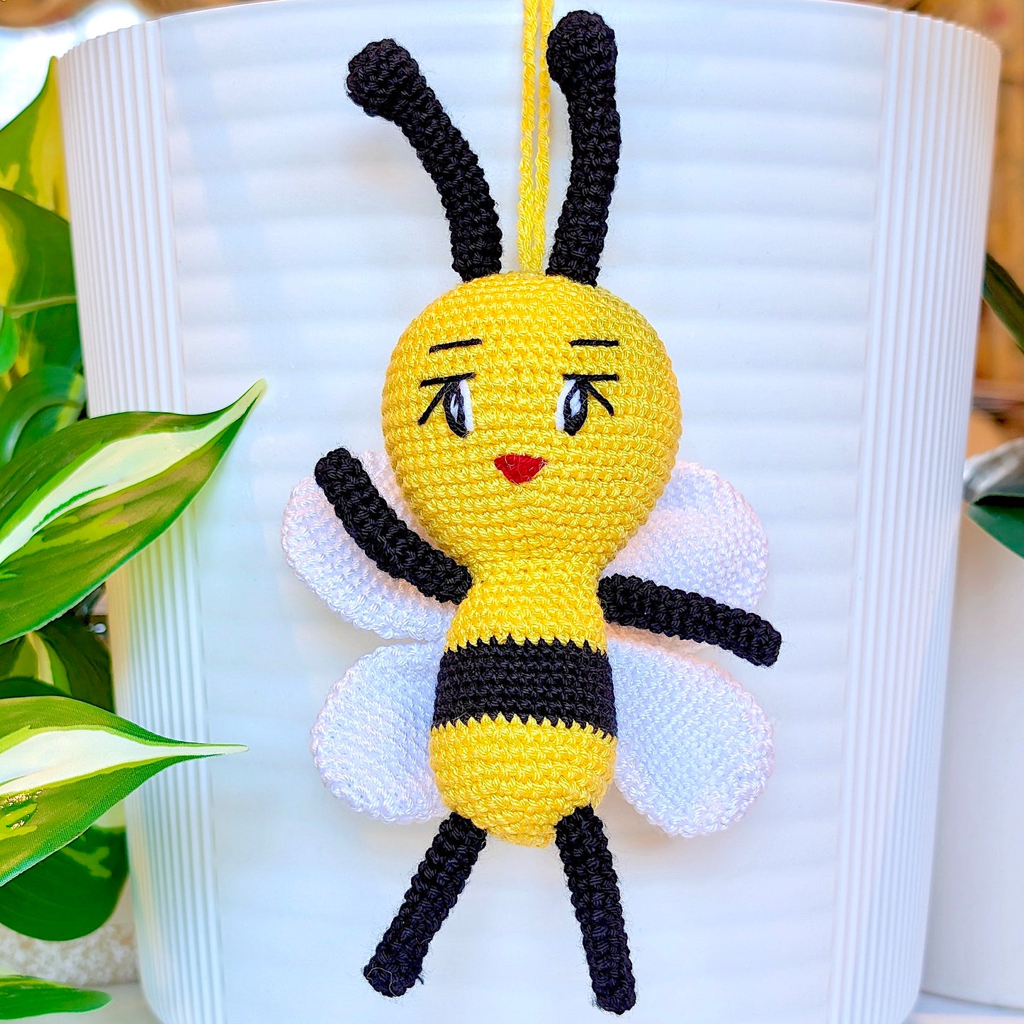 Bee Amigurumi - Medium - Handmade Crochet Plushie