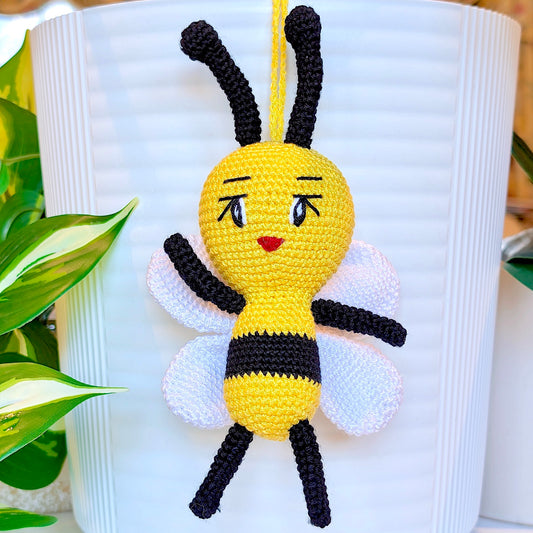 Bee Amigurumi - Medium - Handmade Crochet Plushie