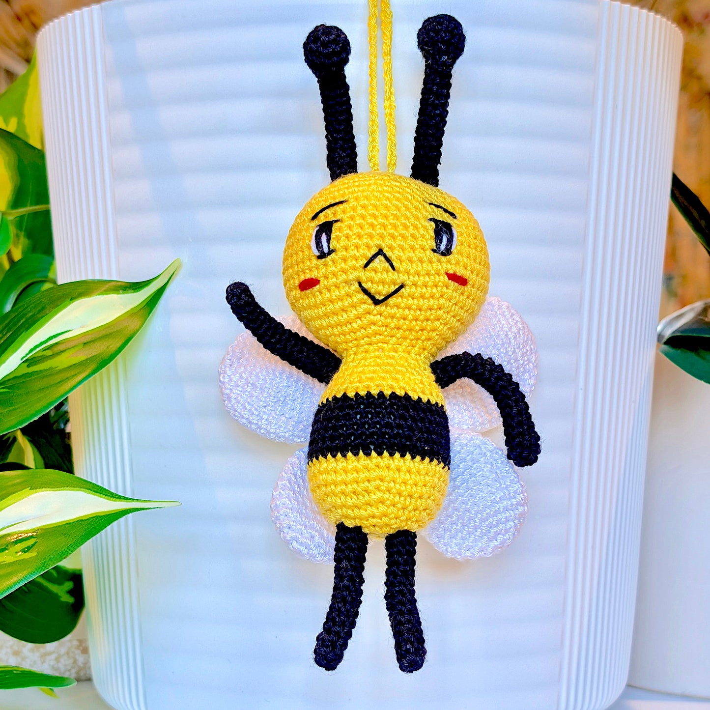 Bee Amigurumi - Medium - Handmade Crochet Plushie