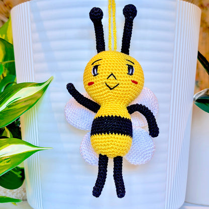 Bee Amigurumi - Medium - Handmade Crochet Plushie