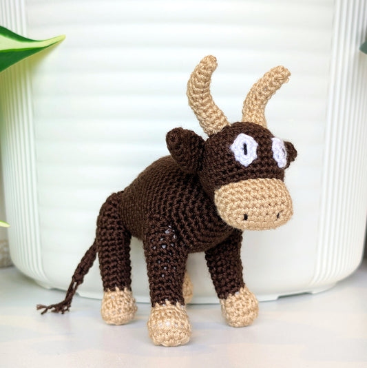 Bison Crochet Plush