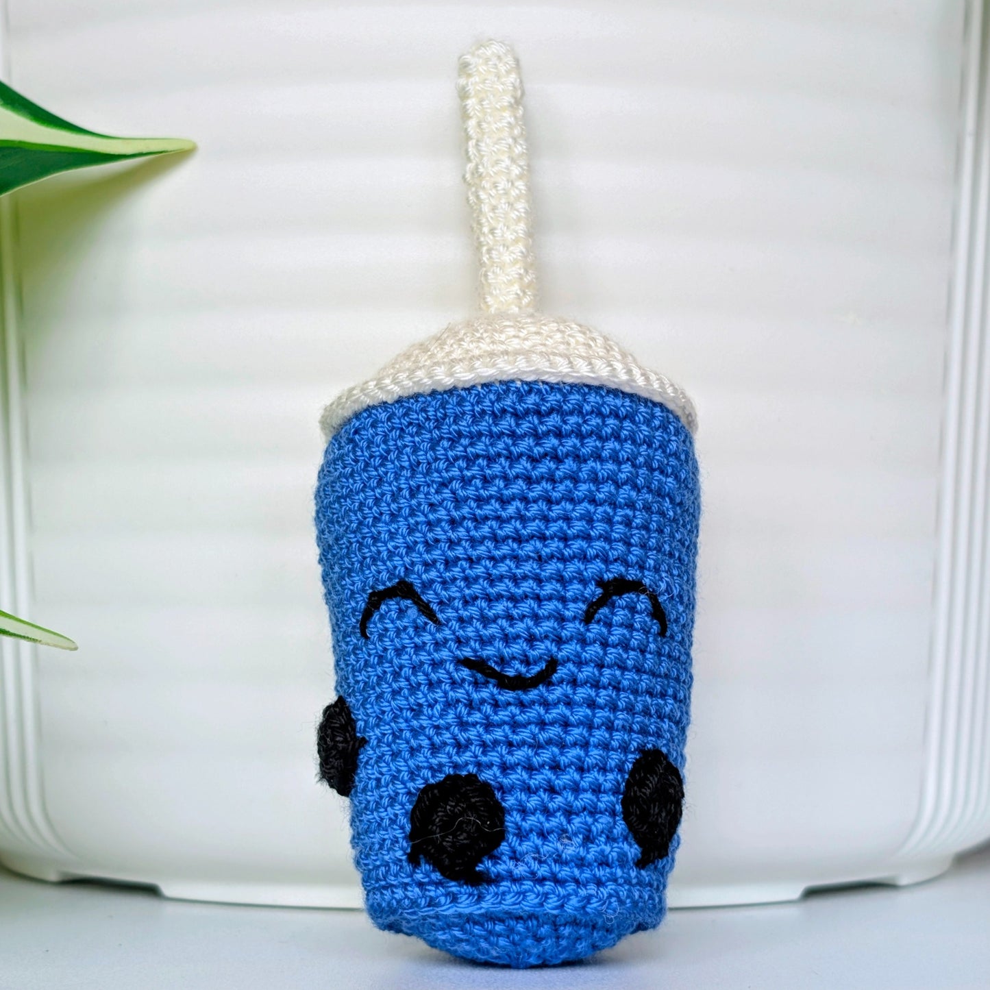 Boba Tea with Black Boba Amigurumi - Crochet Figurine