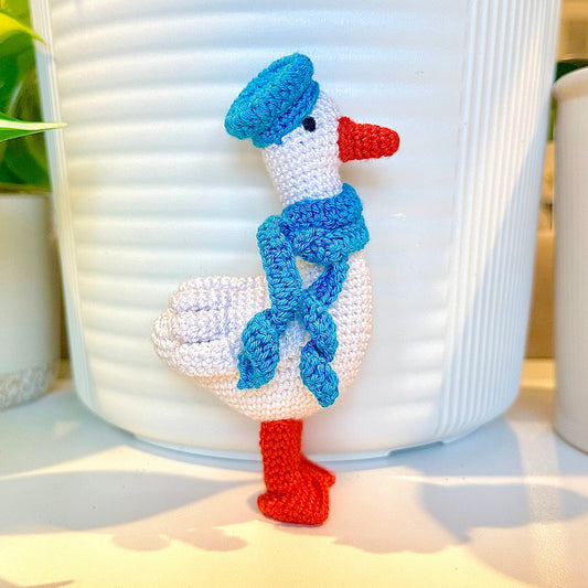 Goose in Hat and Scarf - No String
